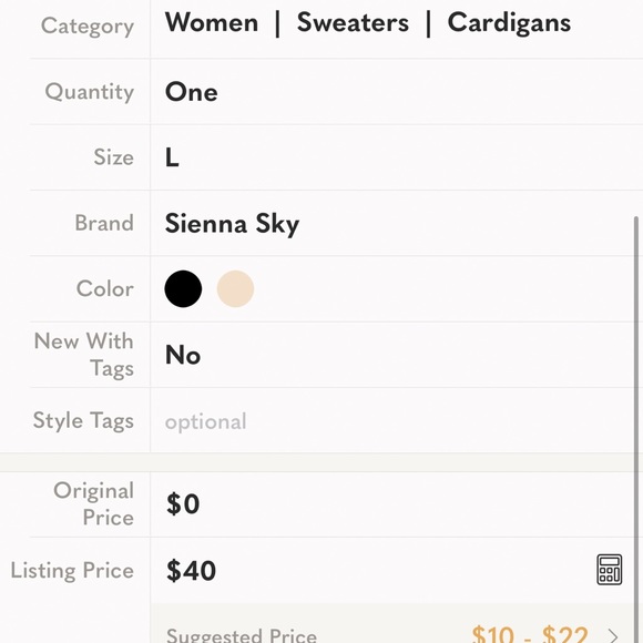 Sienna Sky knitted hoodie cardigan size L - Picture 12 of 12